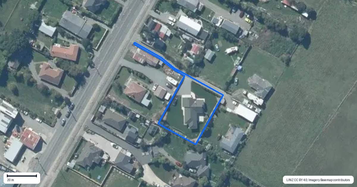Property context map for 1439D Leeston Road, Doyleston