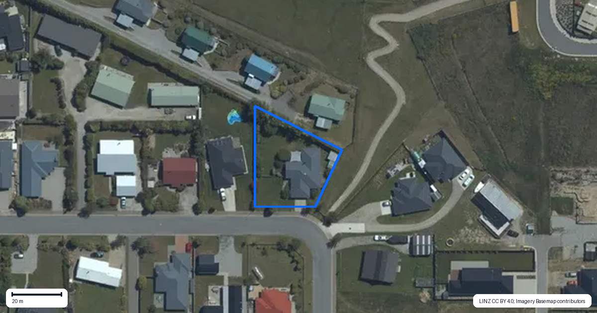 Property context map for 39 Hewson Crescent, Lake Hawea