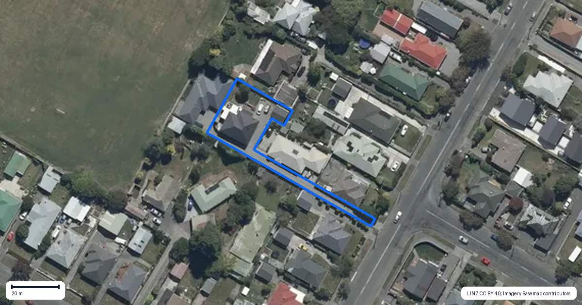 Property context map for 53 Breens Road, Bishopdale, Christchurch