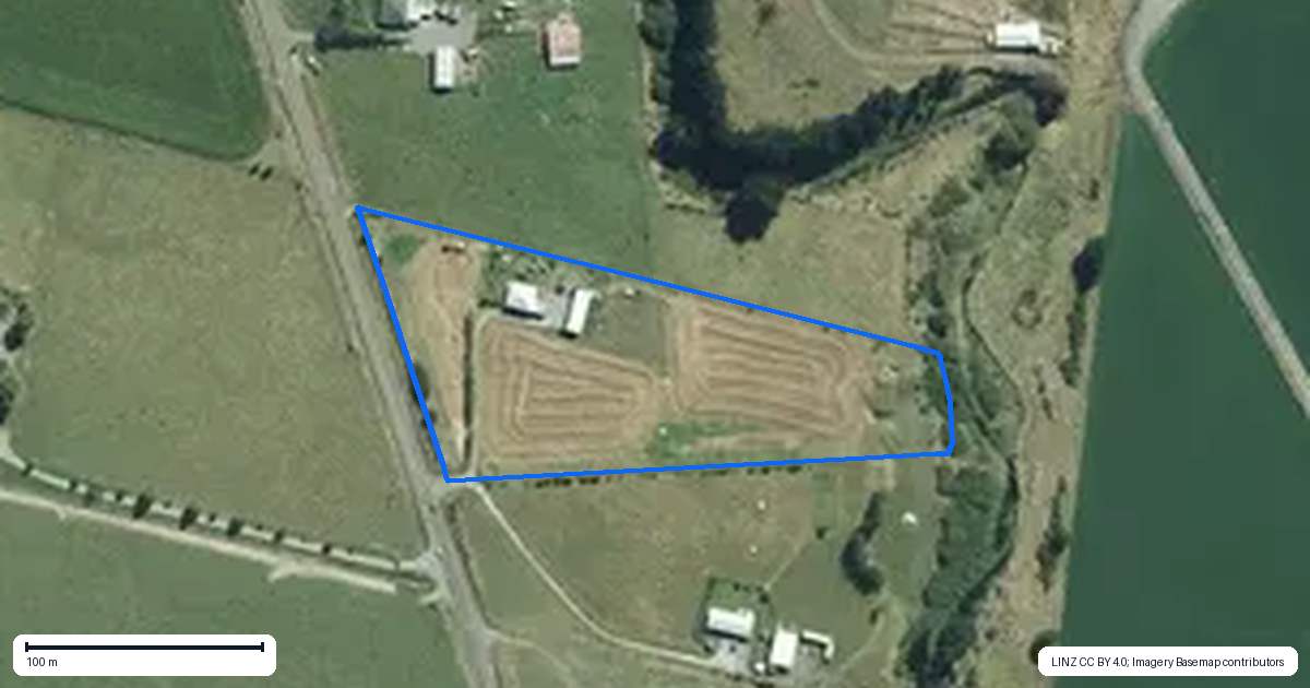Property context map for 1407A Wellington Road, Marton