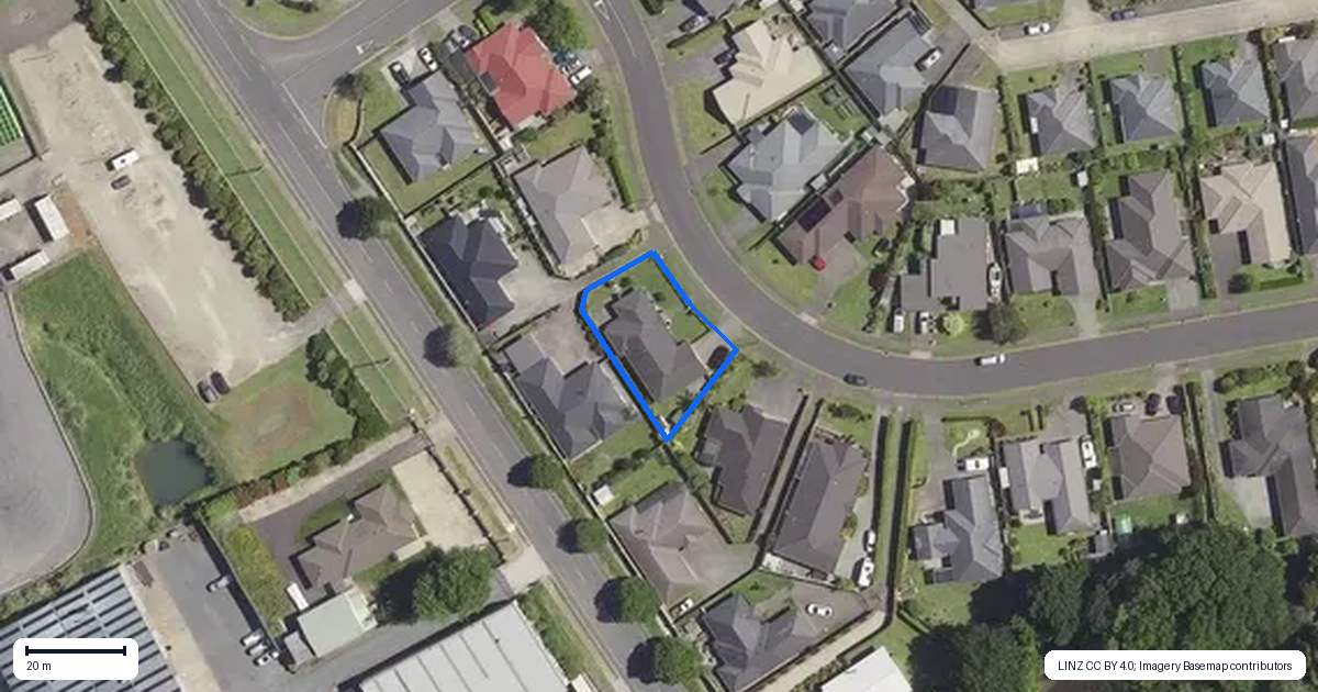 Property context map for 8 Maniaroa Drive, Katikati