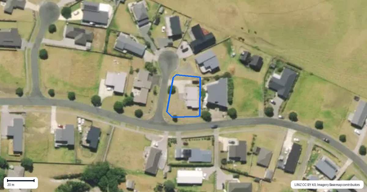 Property context map for 2 Tua Tua Place, Baylys Beach