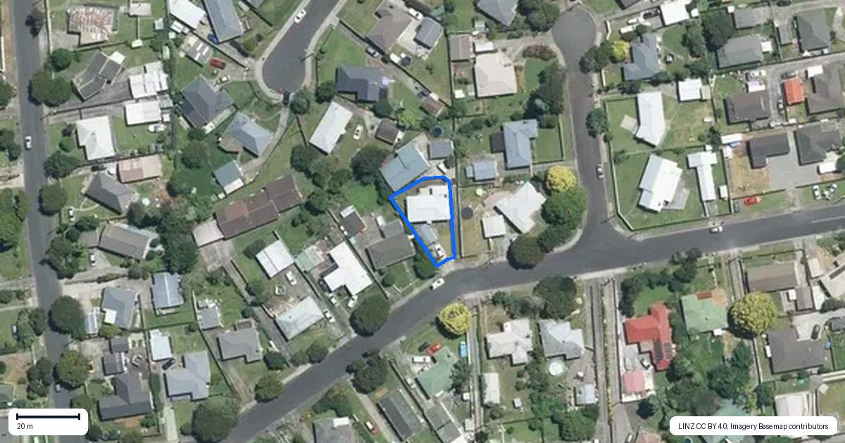 Property context map for 7 Resolute Way, Papakura