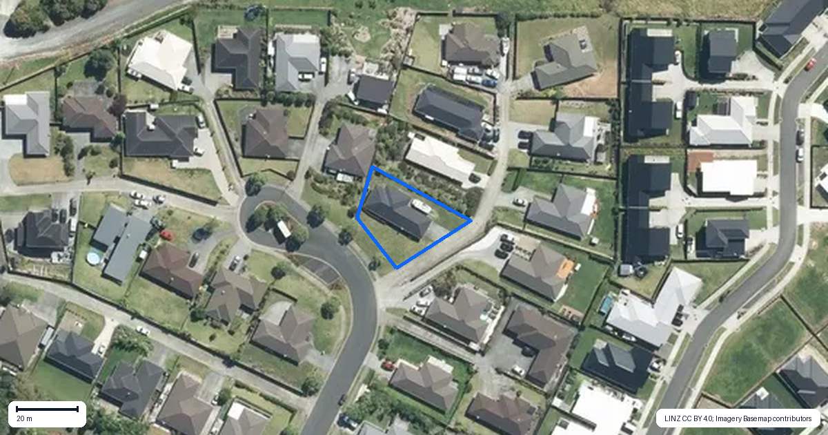 Property context map for 32 Astrid Lane, Wellsford