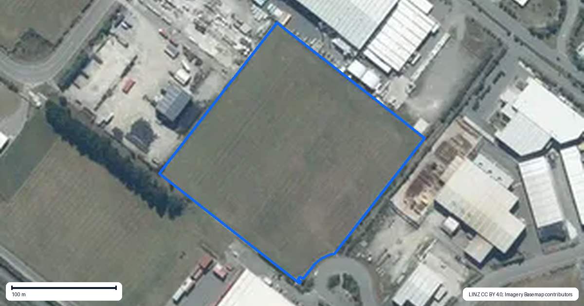 Property context map for 48 Westland Place, Rolleston