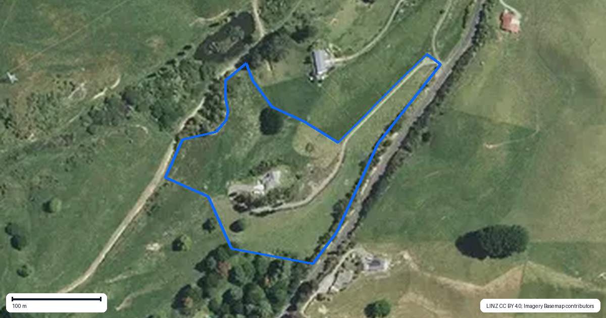 Property context map for 990B Braemar Road, Rotoma, Whakatane