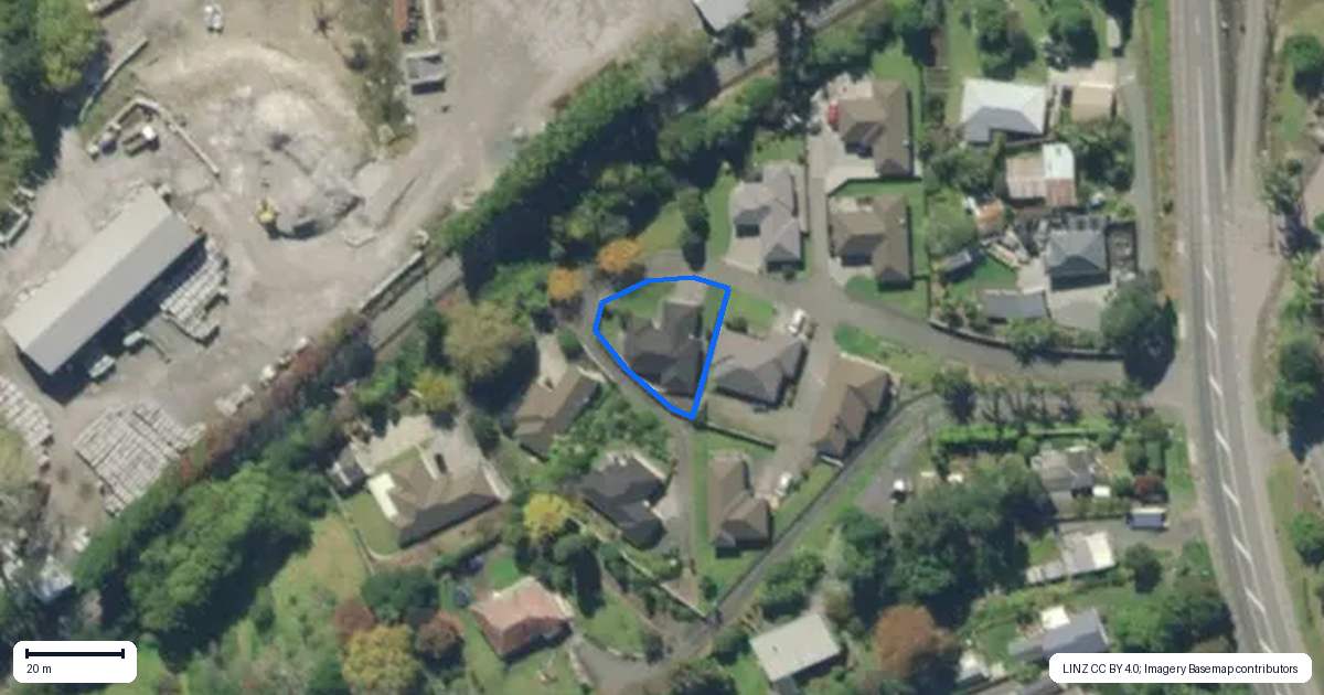 Property context map for 5 Brickworks Lane, Te Kamo, Whangarei