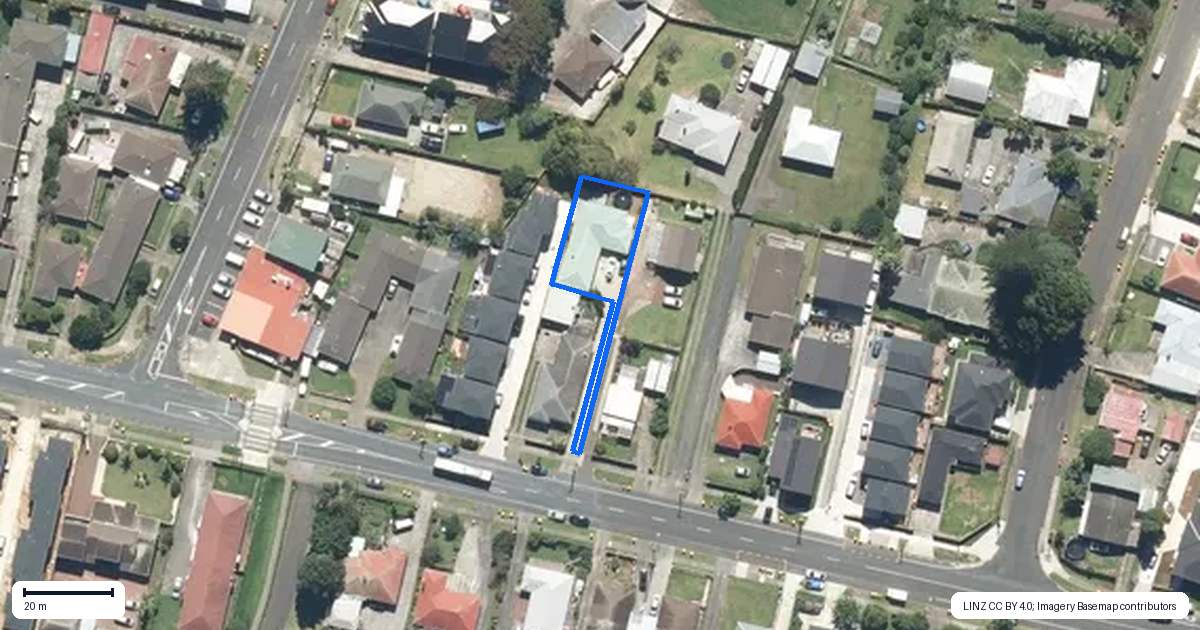Property context map for 102A Tui Road, Papatoetoe, Auckland