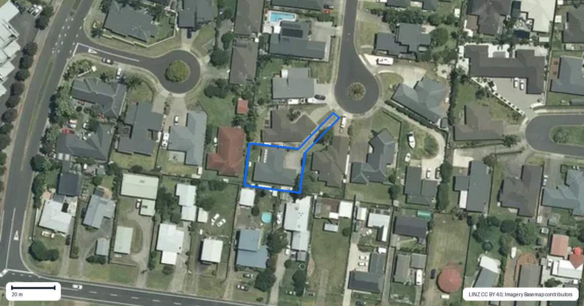 Property context map for 12 Acacia Court, Whitianga