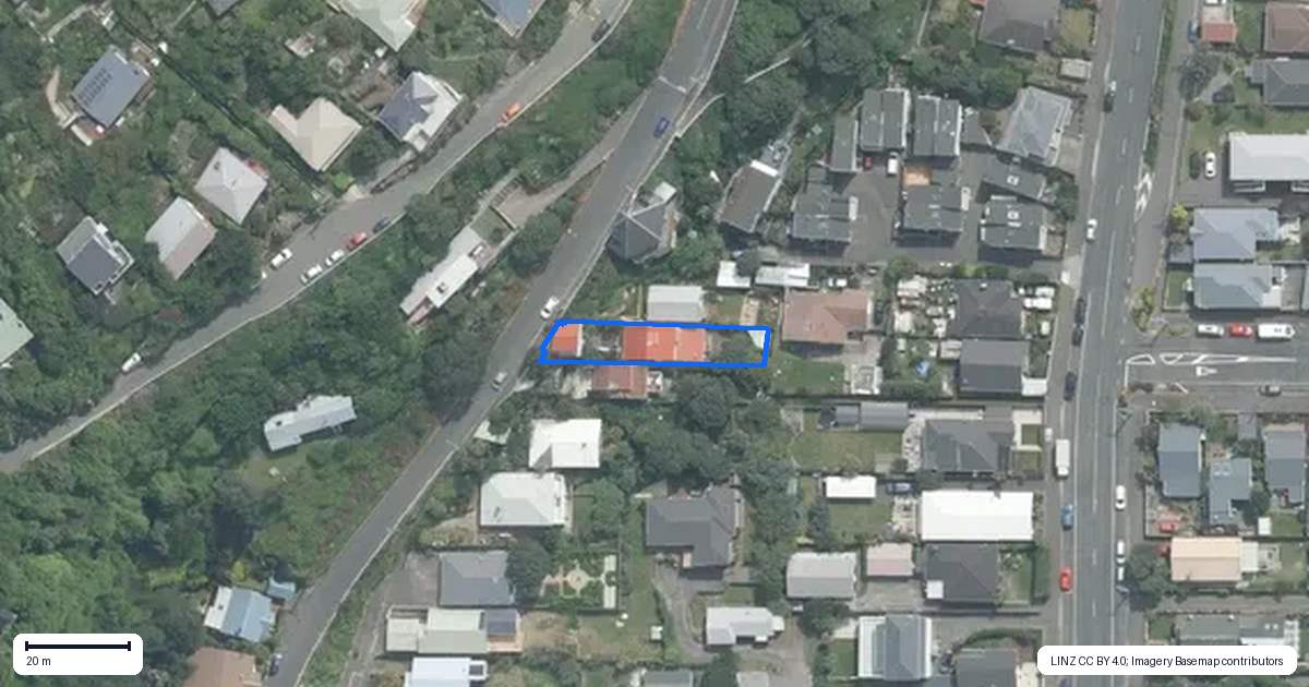 Property context map for 159 Sutherland Road, Lyall Bay, Wellington