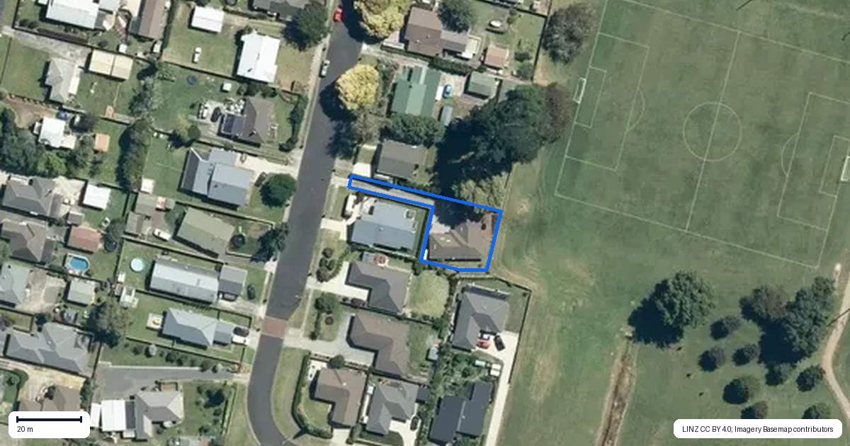 Property context map for 179 Raeburne Street, Te Awamutu