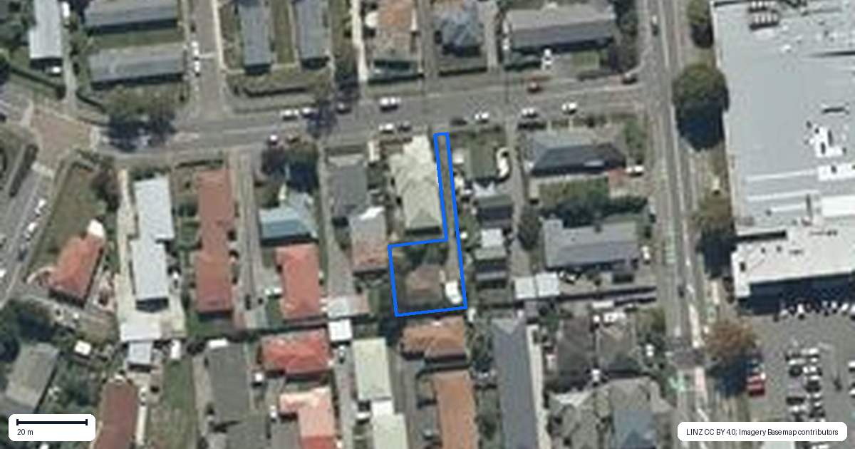 Property context map for 7A Bowen Street, Upper Riccarton, Christchurch