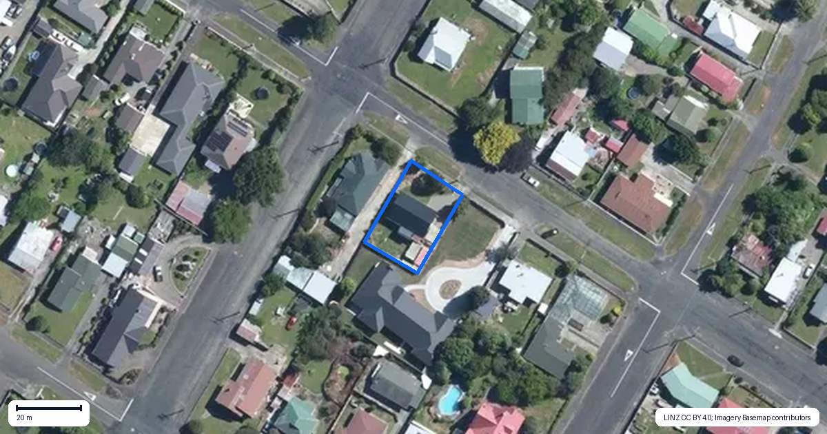 Property context map for 15 Dawson Street, Pahiatua