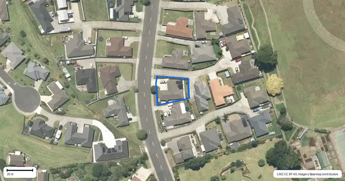 Property context map for 21 Blunt Road, Te Kauwhata