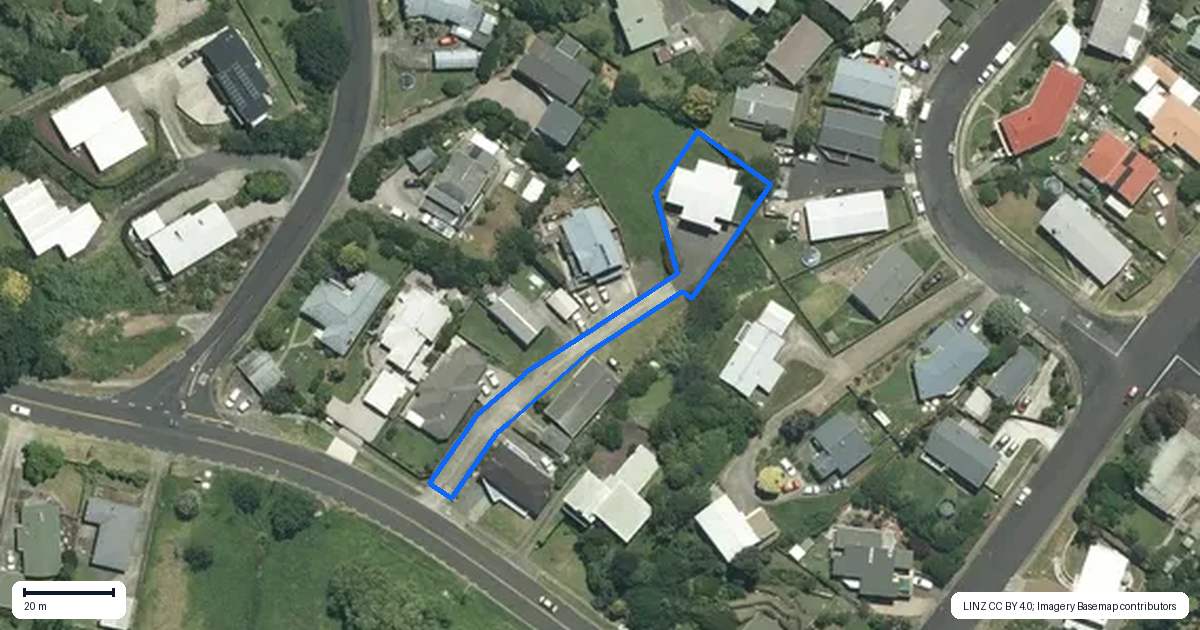 Property context map for 406C Parawai Road, Thames