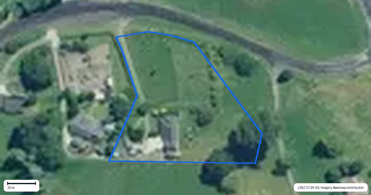 Property context map for 21 Tapapa West Road, Tapapa, Tirau