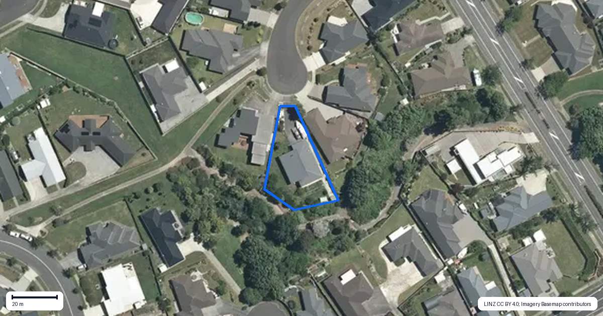 Property context map for 18 Graham Place, Morrinsville