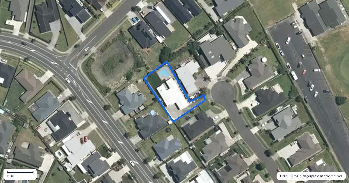 Property context map for 13 Carnoustie Place, Morrinsville