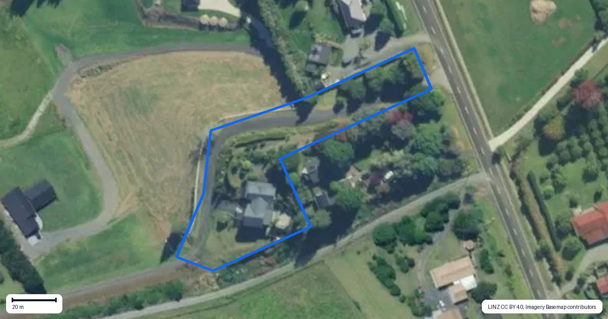 Property context map for 15 Ara Lane, Kerikeri