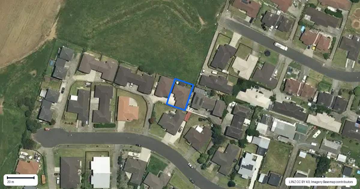 Property context map for 70B Gibson Road, Tuakau
