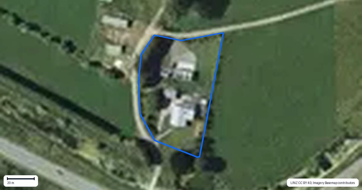 Property context map for 206 Thornton Road, Thornton, Whakatane