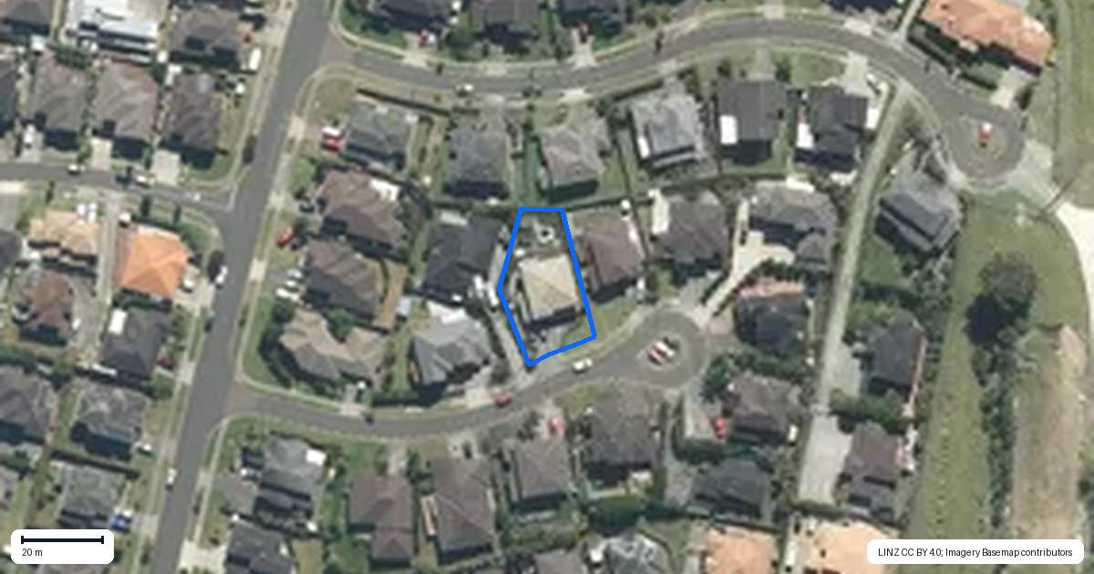 Property context map for 8 Brancott Place, Flat Bush, Auckland