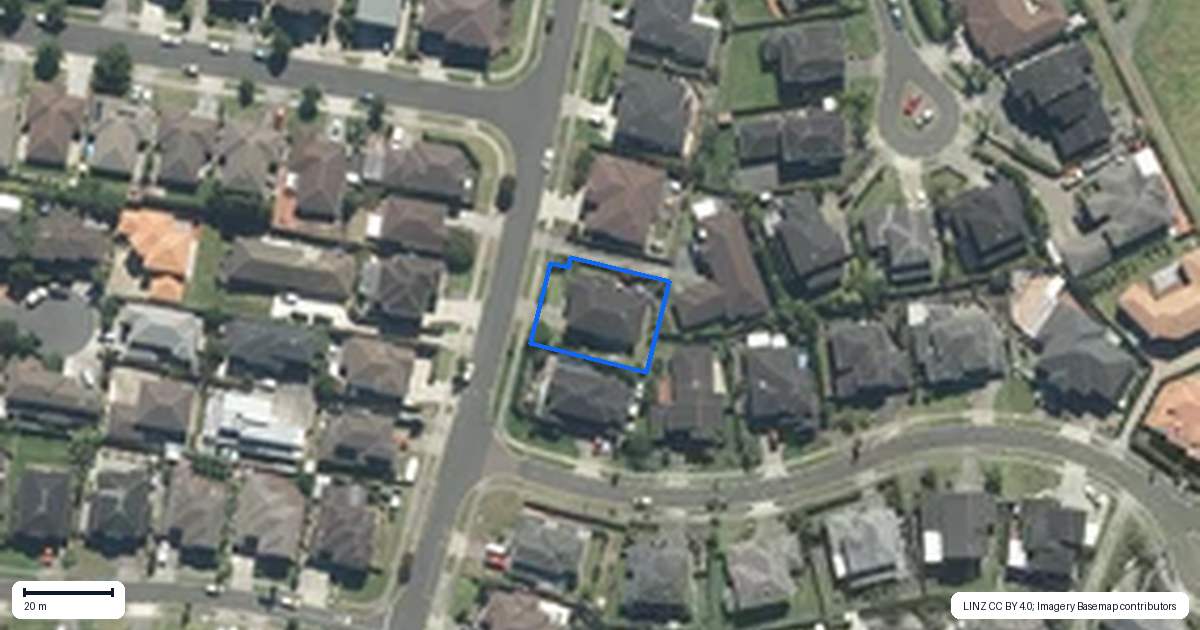 Property context map for 221 Jeffs Road, Flat Bush, Auckland
