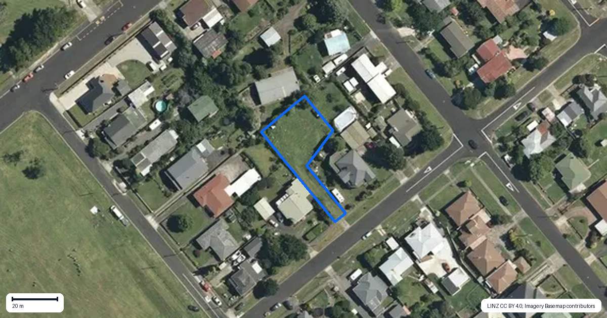 Property context map for 6A Brick Street, Te Aroha
