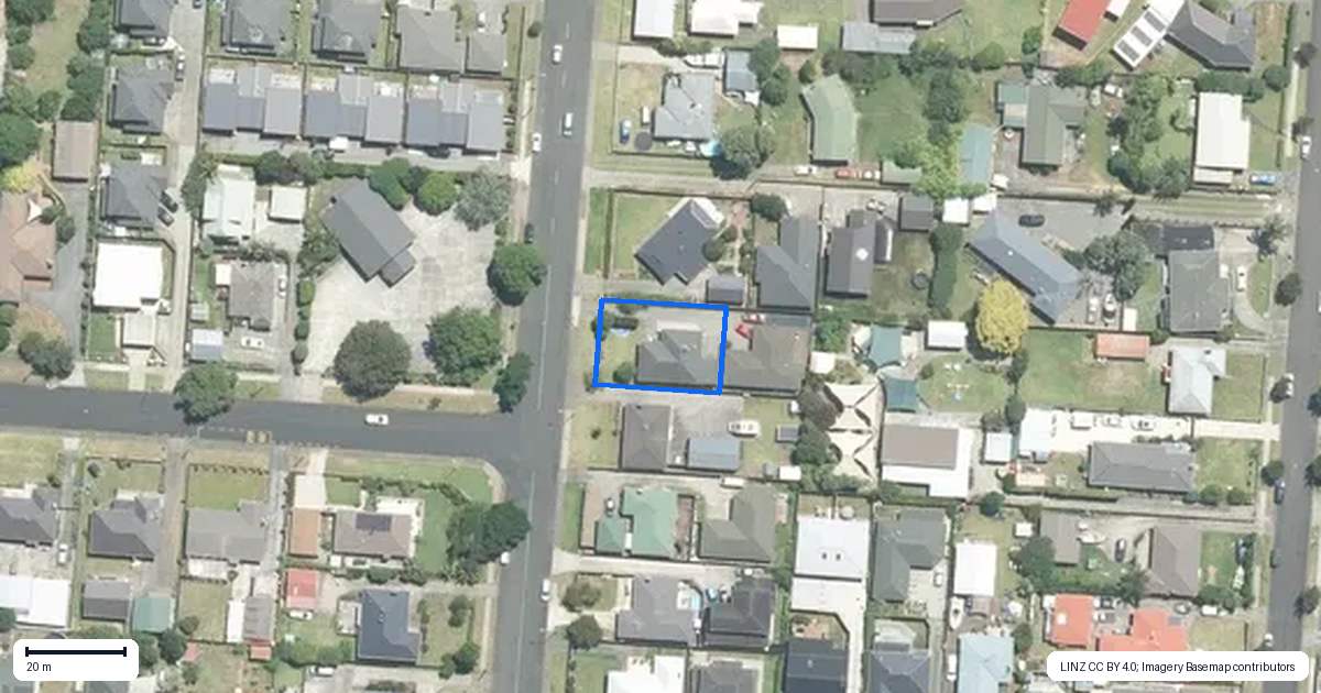 Property context map for 70 Wellington Street, Pukekohe