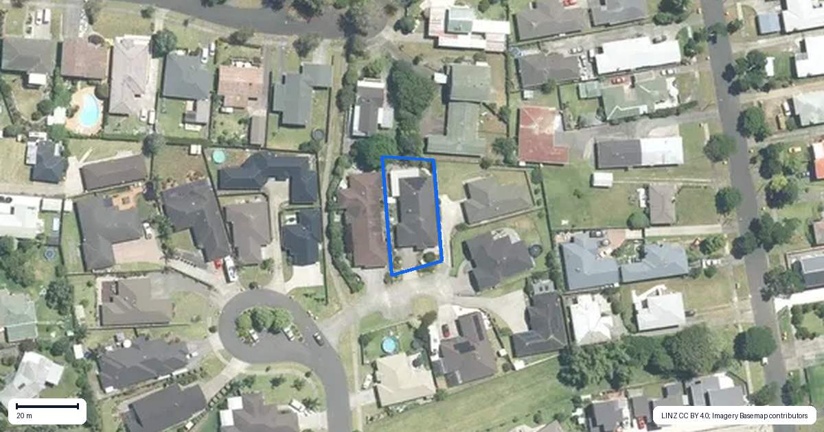 Property context map for 26 Evans Court, Pukekohe