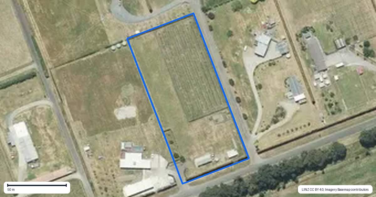 Property context map for 36 Hogbin Road, Te Teko, Whakatane