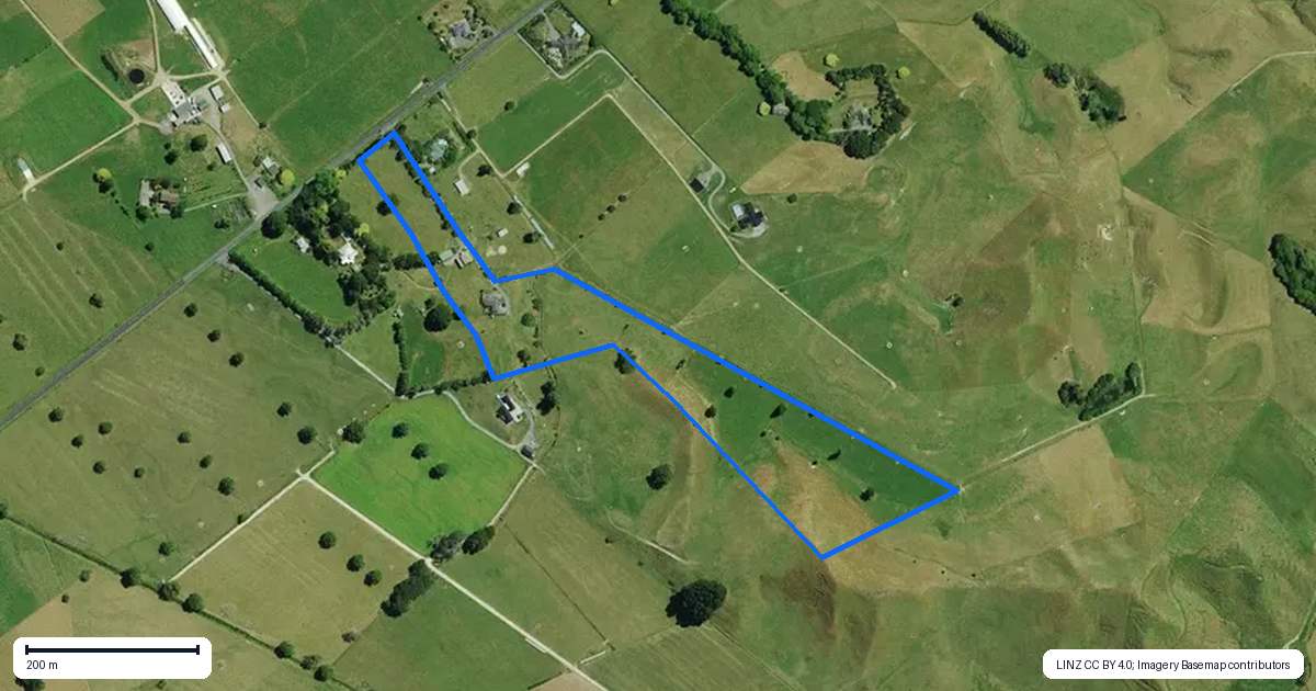 Property context map for 148 Flume Road, Te Miro, Cambridge