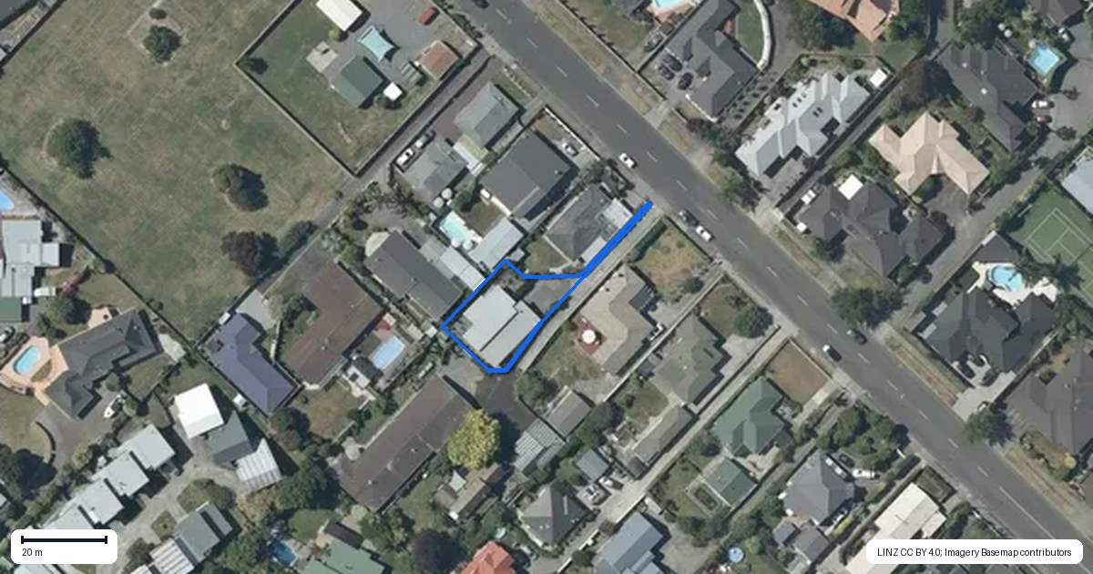 Property context map for 54B Auckland Road, Greenmeadows, Napier