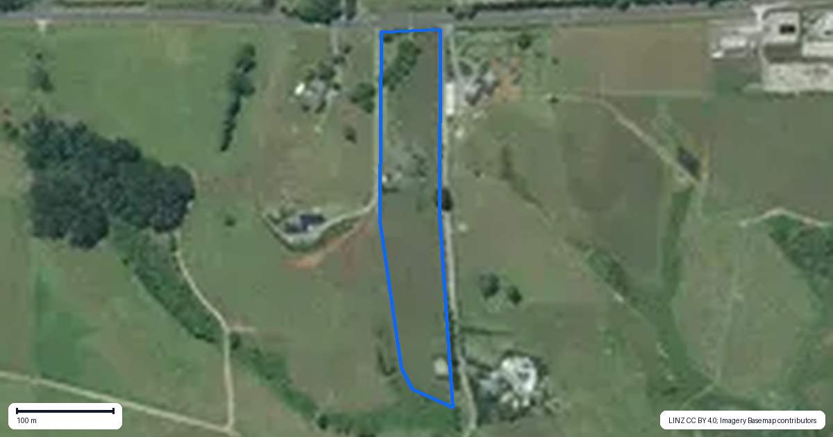 Property context map for 459 Wiroa Road, Kerikeri