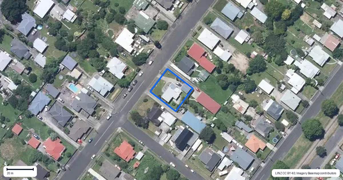 Property context map for 35 Ballance Street, Aramoho, Whanganui