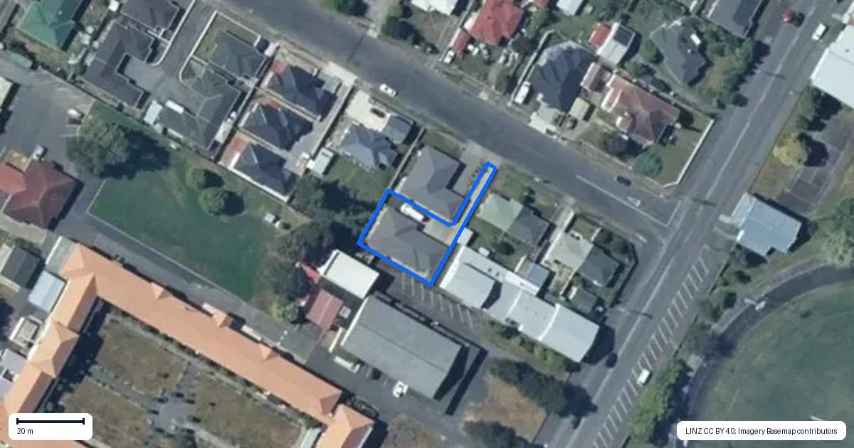 Property context map for 9A Trafalgar Street, Levin