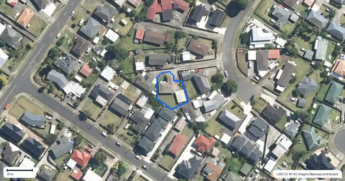 Property context map for 19 Ben Lora Place, Mangere East, Auckland