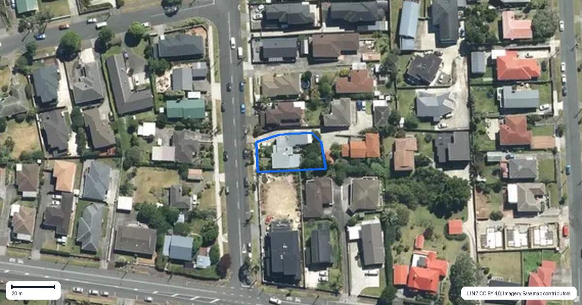 Property context map for 290A Whitney Street, Blockhouse Bay, Auckland