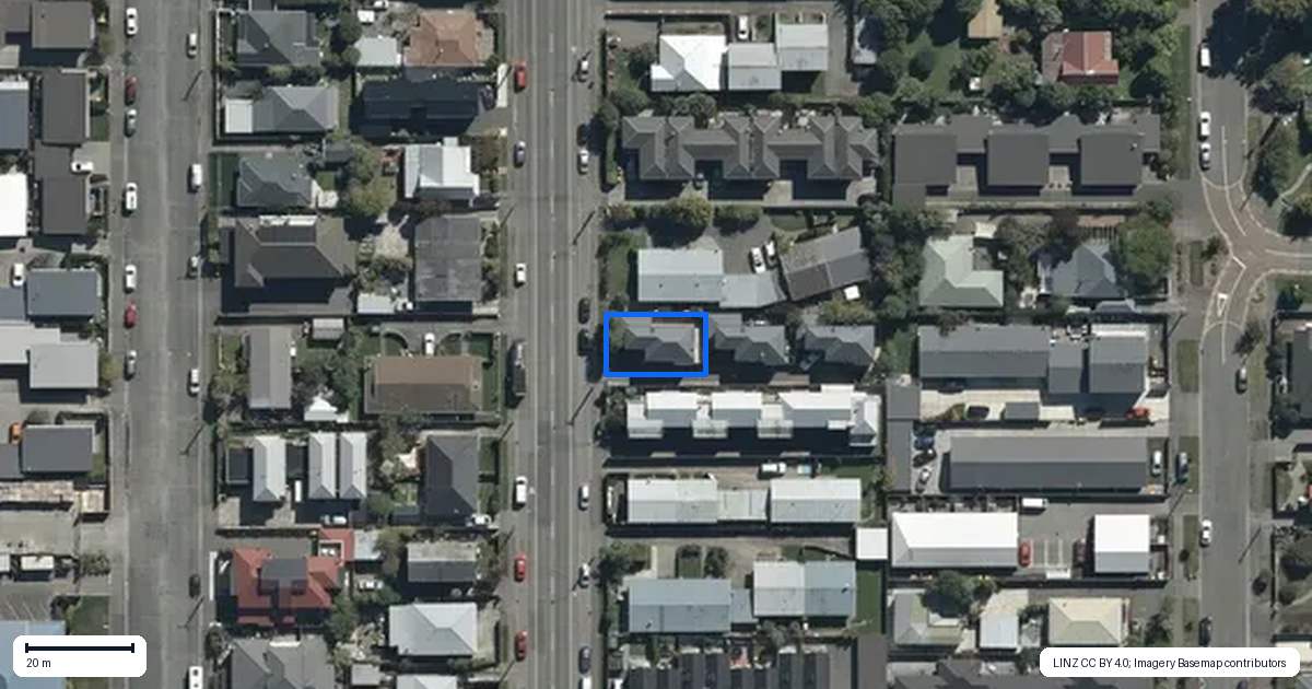 Property context map for 500A Barbadoes Street, Edgeware, Christchurch