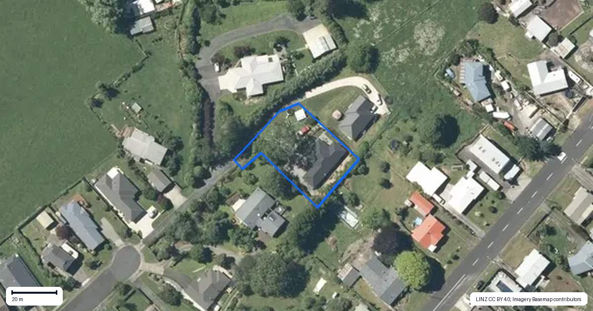 Property context map for 37 Philip Street, Putaruru