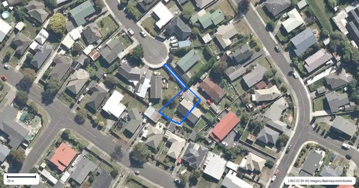 Property context map for 20 Parera Grove, Heretaunga, Upper Hutt