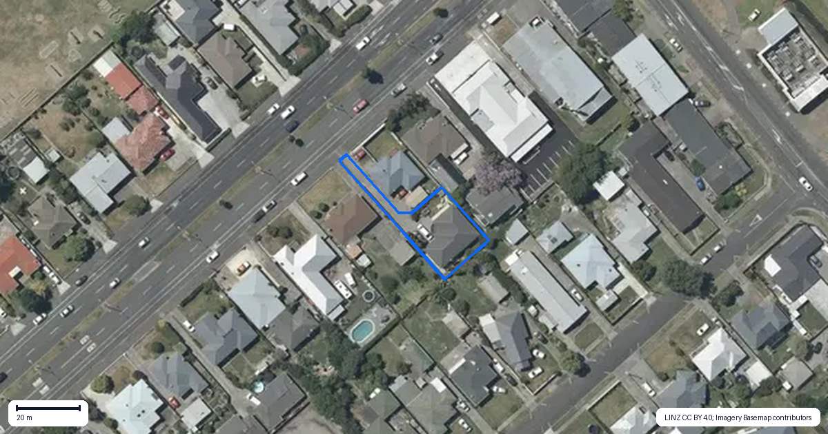 Property context map for 210A Kennedy Road, Onekawa, Napier