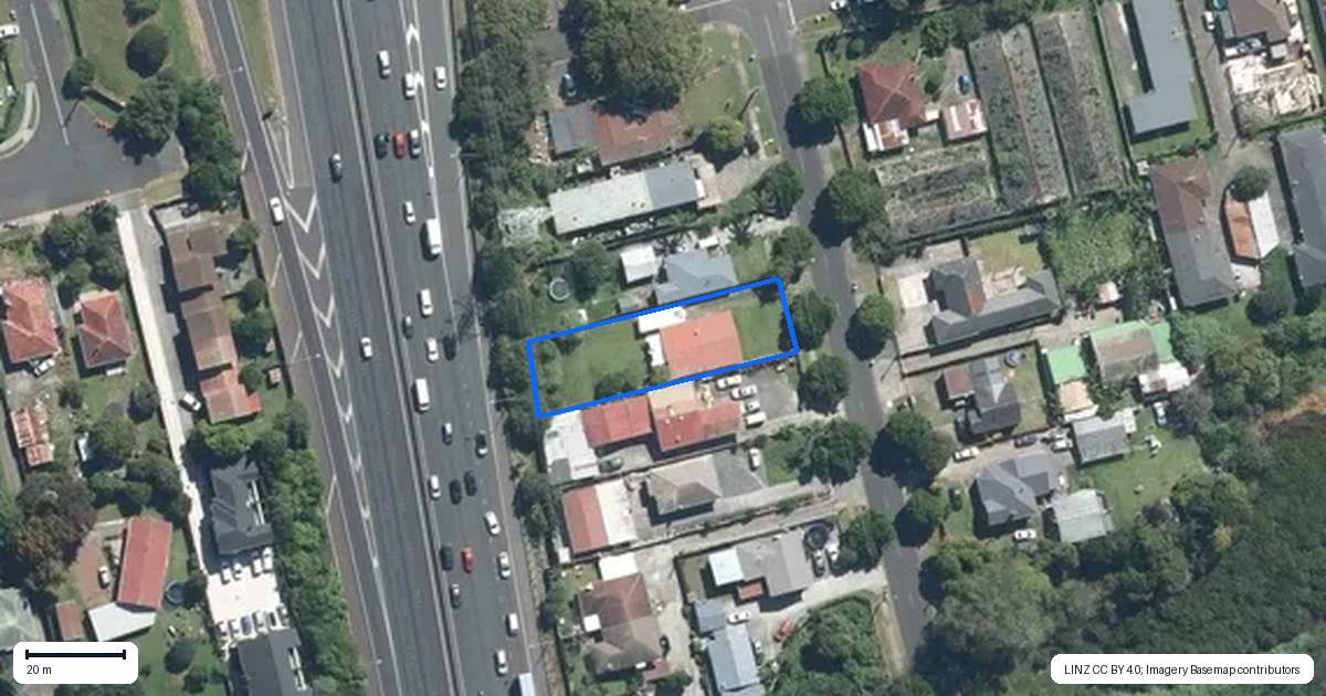 Property context map for 66 Frank Grey Place, Otahuhu, Auckland