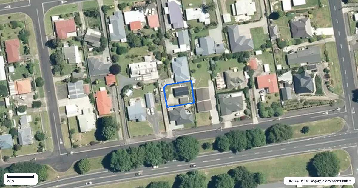 Property context map for 22 Parry Palm Avenue, Waihi