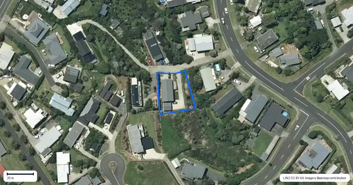 Property context map for 22A Simon Road, Raglan