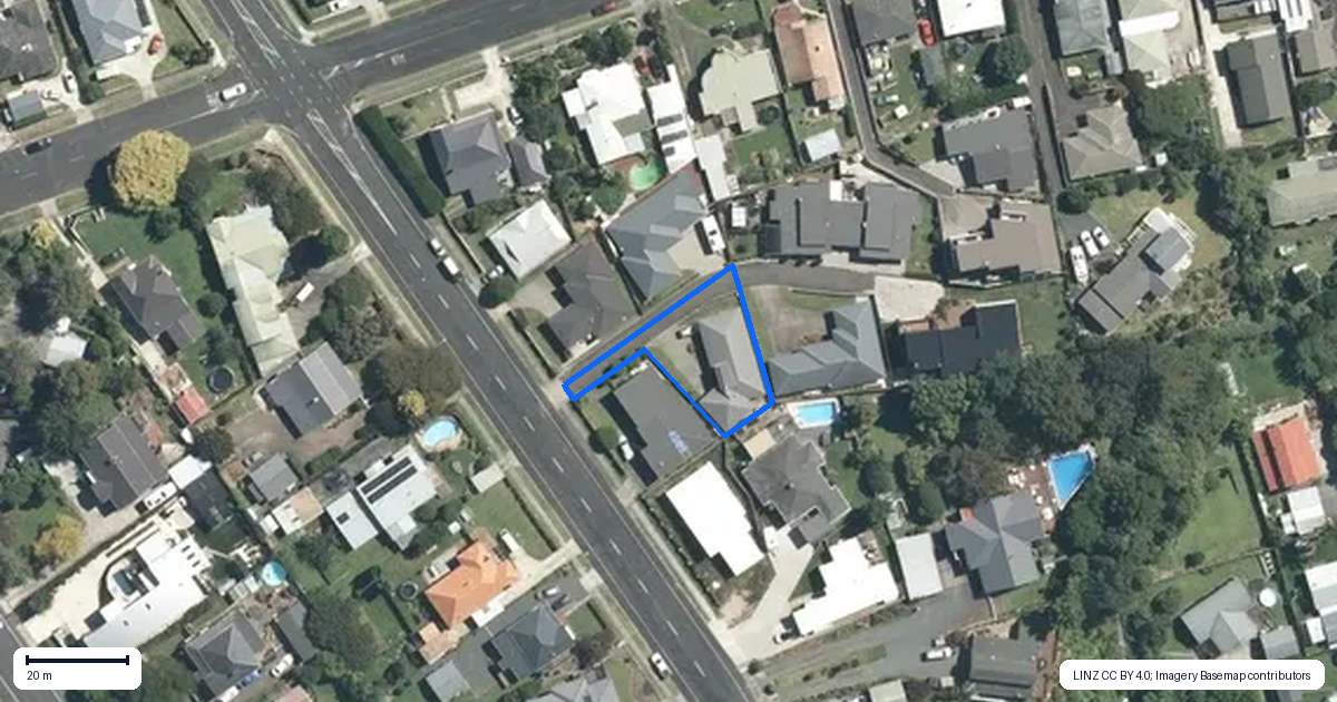 Property context map for 279 Carlton Street, Te Awamutu