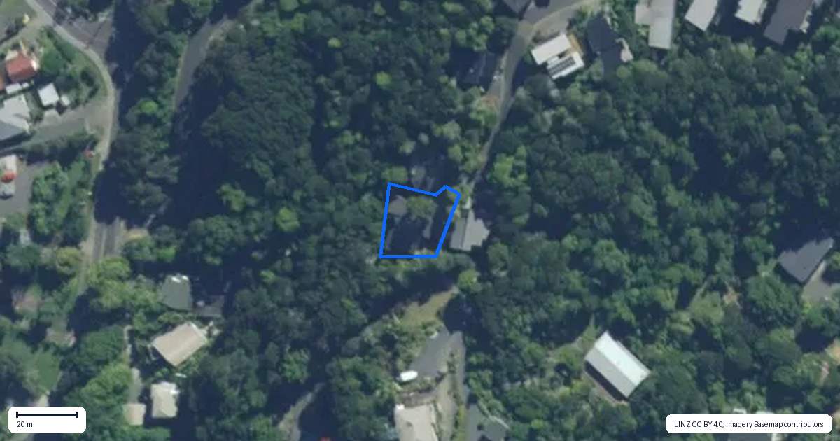 Property context map for 30 Totara Heights Way, Paihia