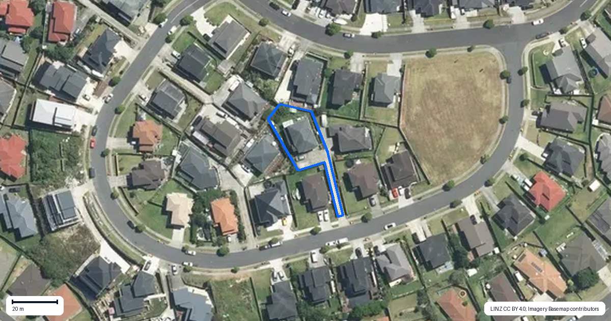 Property context map for 62 Kirikiri Drive, Papakura