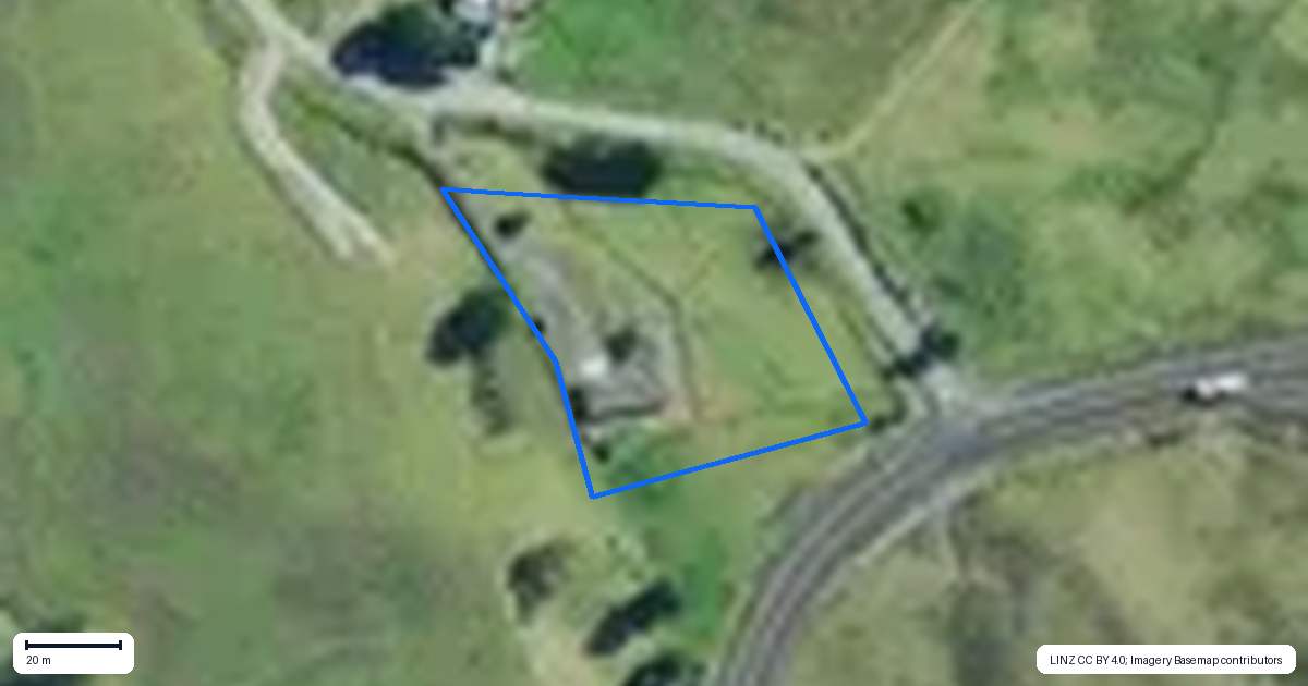 Property context map for 15 Perry Road, Umawera, Okaihau