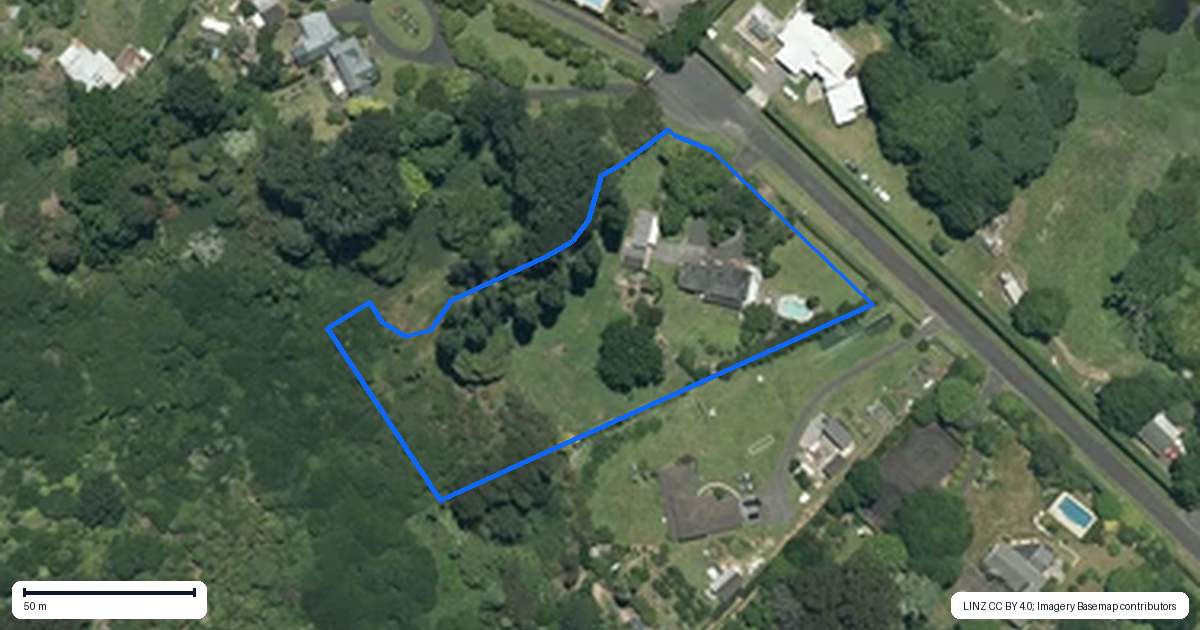 Property context map for 181 Rosebanks Drive, Tamahere, Hamilton